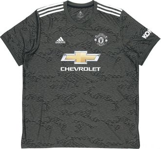 adidas MUFC A JSY 20-21 Season Manchester United Away SW Fan Edition Sports Short Sleeve Green EE2378