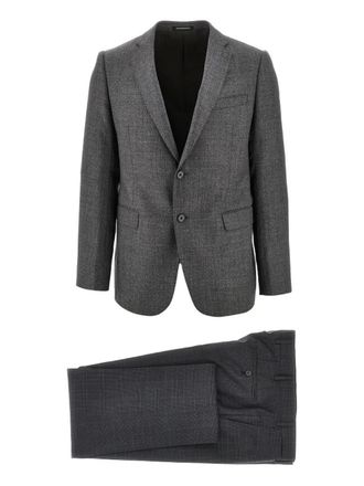 Emporio Armani M Line patterned suit - Grey