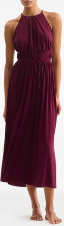 Eres Womens Halterneck Tie-Waist Midi Dress Aw25 W