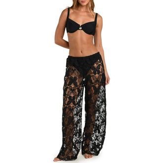 L'agence Butterfly Cover-Up Pants in Black at Nordstrom, Size X-Small