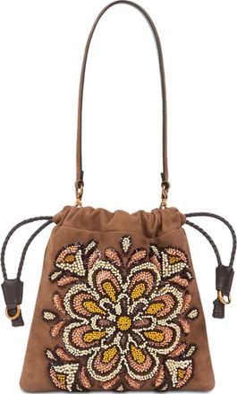 Etro Borsa a secchiello con decorazione - Marrone