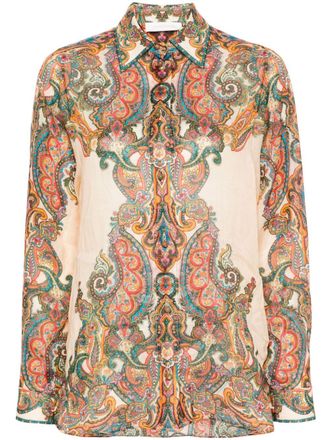 Zimmermann Camicia Ottie con stampa paisley - Toni neutri