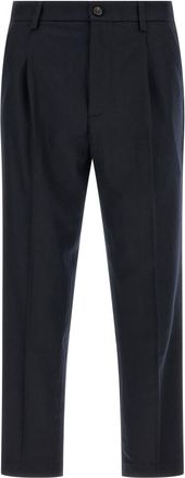 Department Five Blue Loose Pleated Pants