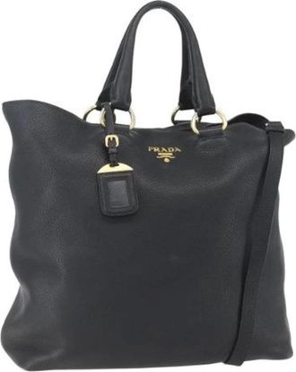 Prada Pre-owned Handbags, female, Black, Size: ONE SIZE Pre-owned Vintage Handbag