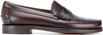Sebago Burgundy Classic Dan Leather Penny Loafers