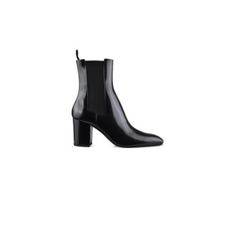 Saint Laurent Schoenen, Dames, Zwart, 38 EU, Leer, Betty Chelsea Boots