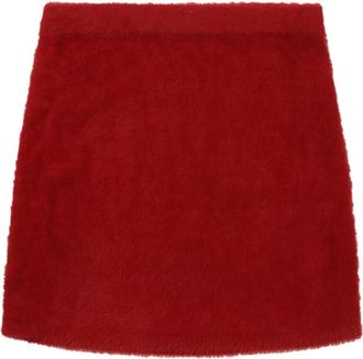 Helmut Lang Mini-rok met textuur - Rood