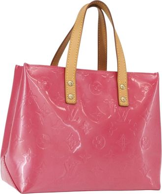 Louis Vuitton Reade Handbag Monogram Vernis Pink Patent_Leather Bag (Pre-Owned)