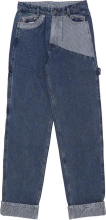Karl Kani Baggy Denim Werkbroek Blauw/Wit - Heren - Regular Fit Jeans - Blauw - W34 - Denim - Jeans