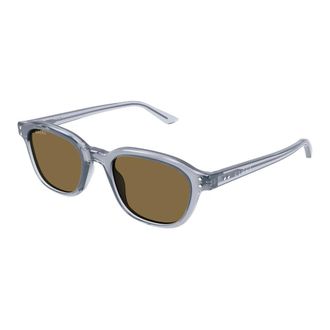 Gucci Rivets Zonnebril - Heren - Accessoires - Grijs - Maat: 50 MM Nylon