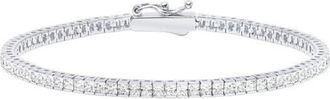 Crislu Skinny Bracelet in Platinum F at Nordstrom