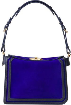 Lanvin Compagnon Small Asymmetrical Bag In Python Finishing in Electric Blue/dark Blue at Nordstrom
