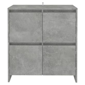Berkfield Home Sideboard Concrete Grey 70x41x75 cm Engineered Wood | Size: 70 x 41 x 75 cm