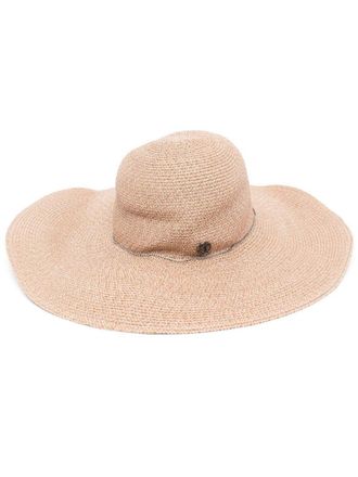 Maison Michel Beige Blanche Hat
