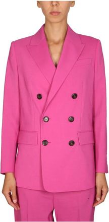 Dsquared2 Boxy New York DB Jacket Peak Lapel - Dames - Blazers - Roze - M - Jassen