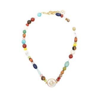 Casablanca Accessoires, Heren, Veelkleurig, ONE Size, Stenen Kralen Ketting