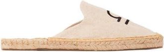 Soludos The Smoking Mule Embroidery Espadrille in Libra - Natural Undyed at Nordstrom, Size 10