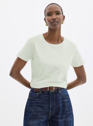 Contemporaine Womens SUPIMA cotton crew-neck T-shirt