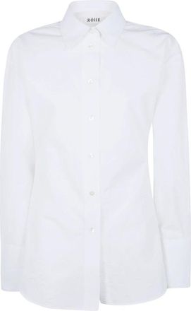 R&oacute;he Dames, Blouses & Shirts, Wit, Maat: M Katoen