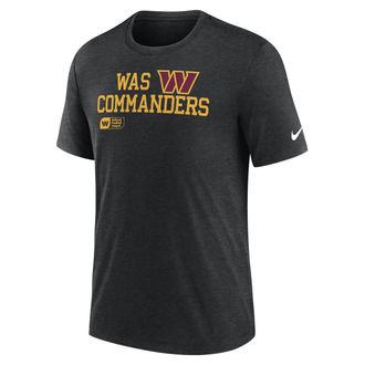 Nike Washington Commanders Overlap Lockup Nike Mens NFL T-Shirt in Black | NJFD00H9E-U66