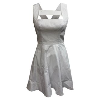 Staud Staud Mini Teresa Dress in White Cotton