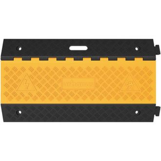 OEM Puente De Mangueras Y Cables L900xw500xh50mm Caucho Negro / Amarillo 5 Canales