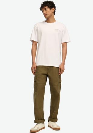 Superdry T-Shirt SUPERDRY CORE LOGO CITY LOOSE TEE, Herren, Gr. 3XL, weiss (brilliant wei&szlig;), Single Jersey, Obermaterial: 100% Baumwolle, unifarben, loose fit,