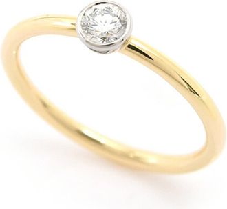 Tiffany & Co. Gold Yellow Gold (18K) Platinum 950 Band Ring (Pre-Owned)