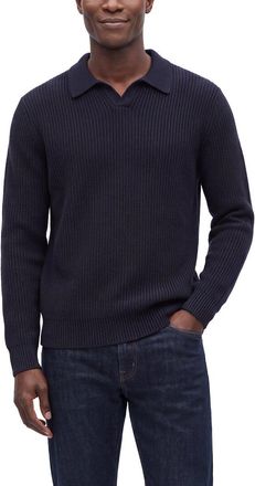 N.Peal N. PEAL Clapham Rib 100% Cashmere Polo Sweater