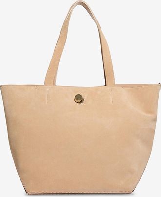 Fabiana Filippi Trapezf&ouml;rmige Cabas-Tasche aus Wildleder Eclissi