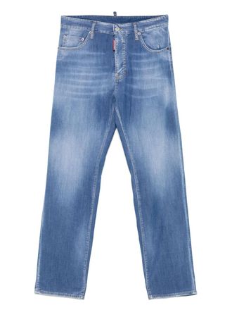 Dsquared2 logo-embroidered jeans - Blue