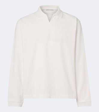 STUDIO NICHOLSON Cotton polo jersey shirt