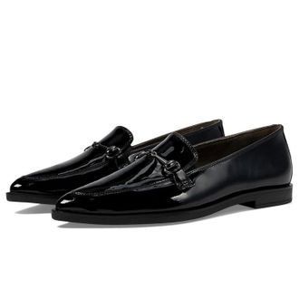 Paul Green Womens Paul Green Wexler Loafer Black Patent Leather Slip On Flats ZOGG1990