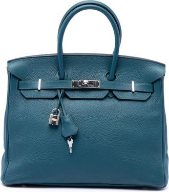 Herm&egrave;s Pre-owned Hermes Clemence Birkin Retourne 35 Ladies 011PHJQ7342TQY26