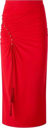 Roberto Cavalli ^ gonna con arricciatura - Rosso