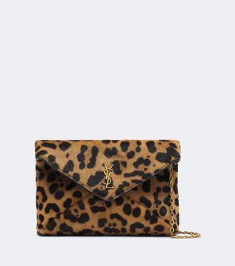 Saint Laurent Bolso al hombro Cassandre Small de pelo