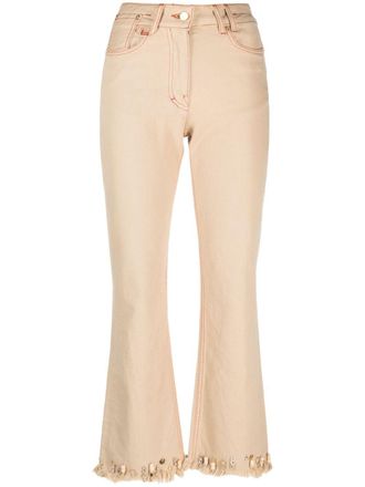 Jacquemus Le de Nîmes Court Artichaut jeans - women - Organic Cotton - 26 - Neutrals