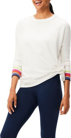 Nic+Zoe Cool Down Color Pop Sweater in White Multi at Nordstrom Rack, Size Medium/large
