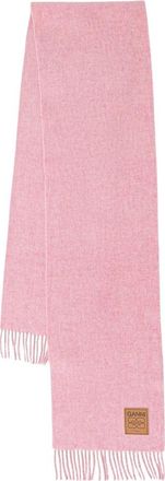 Ganni Scarves - Dames - Wintersjaals - Roze - ONE Size - Accessoires