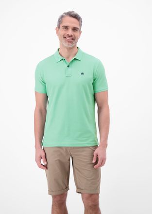 Lerros Poloshirt LERROS, Herren, Gr. XXL, mint water, Single Jersey, Obermaterial: 60% Baumwolle, 40% Polyester, unifarben, normal h&uuml;ftbedeckend, Rundhals, S