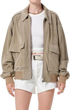 Citizens Of Humanity Vivienne Suede Jacket in Deep Olive at Nordstrom, Size X-Large