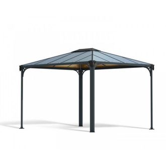 Palram Martinique 3600 Garden Gazebo Grey Bronze - L360 x W295 x H274.5 cm