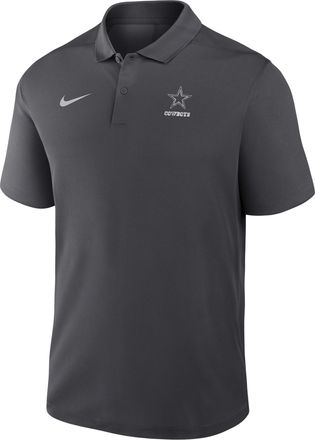 Nike Dallas Cowboys Fractal Logo Victory Nike Mens Dri-FIT NFL Polo in Grey | 35806F7RD-M2H