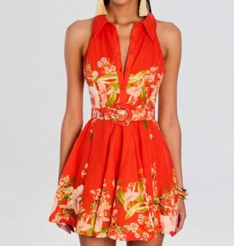 Hemant & Nandita Hibi Dress In Orange