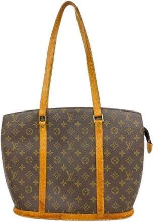 Louis Vuitton Pre-owned Tote Bag - Dames - Pre-owned - Bruin - Maat: ONE Size Zijde