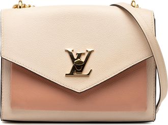 Louis Vuitton Pre-owned Womens Bicolor Leather Mylockme Chain Bb - Ivory - One Size