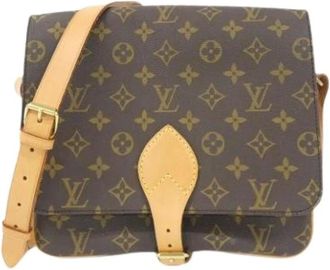 Louis Vuitton Pre-owned Cross Body Bags, female, Brown, Size: ONE SIZE Pre-owned Canvas Cross Body Bag