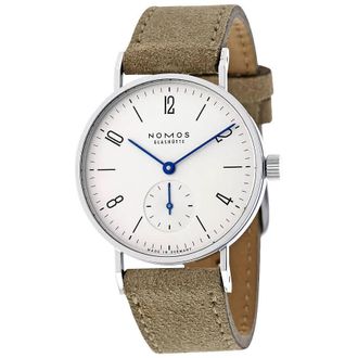NOMOS Glash&uuml;tte Tangente Hand Wind White Silver Dial Ladies Watch 123