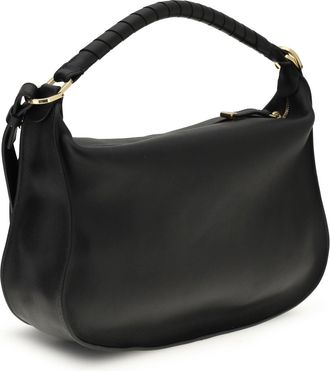 Chlo&eacute; Womens Shoulder Bag Marcie Black Calf Leather