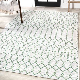 Jonathan Y Designs Ourika Moroccan Geometric Textured Weave Indoor/Outdoor Area Rug